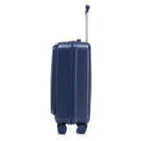 ABS Spinner Luggage Set with Combination Lock - Navy