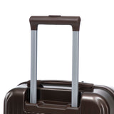 ABS Spinner Wheel Luggage Set with Cosmetic Case - Brown