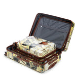 3-Piece Spinner Wheel Luggage Set with Waterproof Polycarbonate Shell - Black Vintage