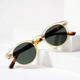 Retro Round UV400 Sunglasses – European Style Tinted Frames
