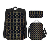 Luxury Monogram 3-Piece Backpack Set