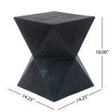 14.25" Black Accent Table
