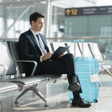 HIFINE Tourist 3-Piece ABS Spinner Wheel Luggage Set (Blue)