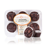 Carbolicious Chocolate Muffin Low-Carb Sugar-Free - 6 Pack - Only 3g Net Carbs per Muffin!