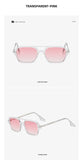 Classic Fashionable Retro Shape Double Bridges Style Women Sunglasses Polarized Square  Sunglasses for Women Men Classic Pink Gradient Eyewear Trending Sunglasses