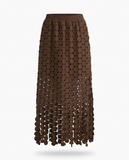 Spirited Tassel Midi Skirt