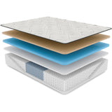 Twin XL Memory Foam Hybrid Mattress with Copper Cooling - Firm 14"