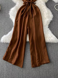 Sleeveless Wide Leg Jumpsuit