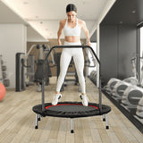 Ainfox Mini Trampoline with Adjustable Handle Bar, Fitness Rebounder, 330 lbs Load Capacity, 40 Inch