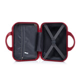 ABS Spinner Wheel Luggage Set with Combination Lock - Red
