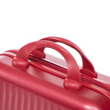 ABS Spinner Wheel Luggage Set with Combination Lock - Red
