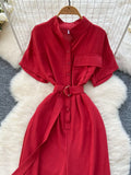 Button Front Wide Leg Jumpsuit