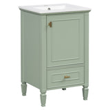 20" Bathroom Vanity with Ceramic Sink