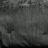Turin 7 Piece Charcoal Crinkle Velvet Comforter Ensemble