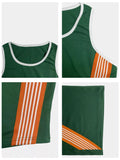 Striped Detail Top and Drawstring Pants Set
