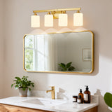 4-Light Brushed Bathroom Vanity Wall Light