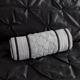 7 Piece Tufted Comforter Set Black King