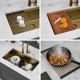 Premium Single Bowl Undermount Workstation Sink