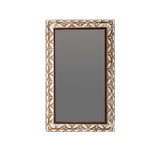 29.13"×47.24" Rectangular Carved Leaf Wall Mirror