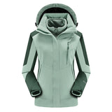 Outdoor Two-piece Windproof 3-in-1 Jacket, Plus-size