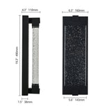 Black Aluminum Finish Outdoor Wall Light