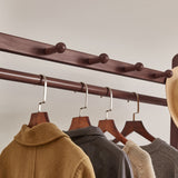 Solid Wood Freestanding Clothing Garment Rack