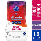 Kroger Vitamin Fruit Punch Water Enhancer Bottle 1.62 fl oz
