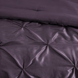 7 Piece Tufted Comforter Set - Plum California King