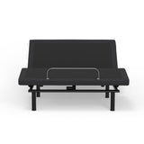 Adjustable Queen Bed Base with Voice Command and LED Lights - Black