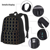 Luxury Monogram 3-Piece Backpack Set