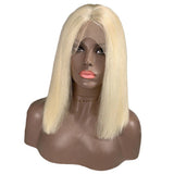 613 Blonde Bob Wig Short Straight Human Hair Wigs For Women