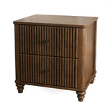Fluted Nightstand 2-Piece Set