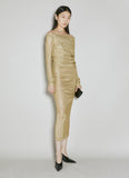 Dolce & Gabbana Women Lurex Mesh Midi Dress