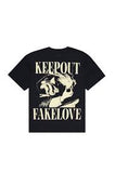 KEEP OUT FAKE LOVE TShirt Vintage Logo Graphic