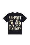 KEEP OUT FAKE LOVE TShirt Vintage Logo Graphic
