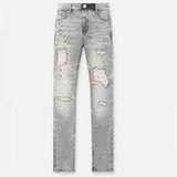 RTA Jeans Distressed Ripped Light Grey
