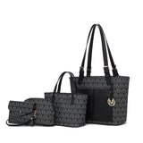 MKF Collection Havenly Signature Vegan Leather Women Tote Bag, Mini Tote Bag, Pouch and Wallet by Mia K