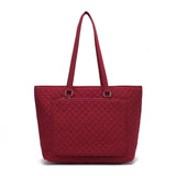 MKF Collection Hallie Solid Quilted Cotton Women Tote Bag by Mia K