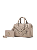 MKF Collection Lara Vegan Leather Women Satchel with wallet by Mia k