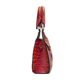 MKF Collection Ava Gradient Rainbow Faux Crocodile-Embossed Tote by Mia K