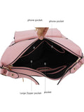 MKF Collection Clara Vegan Leather Women Shoulder Bag with Wristlet Wallet by Mia k