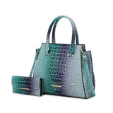 MKF Collectin Miriam Croc-Embossed Tote Bag Elegant Vegan Leather Structured by Mia K.