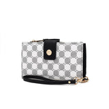 MKF Collection Solene Circular Print Vegan Leather Women's Wristlet Wallet by Mia K