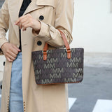 MKF Collection Lady II M Signature Large Tote, Small Tote & Wallet Set, Stylish Womens Handbag M Design by Mia K
