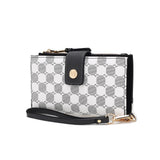 MKF Collection Solene Circular Print Vegan Leather Women's Wristlet Wallet by Mia K