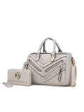 MKF Collection Lara Vegan Leather Women Satchel with wallet by Mia k