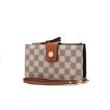 MKF Collection Solene Circular Print Vegan Leather Women's Wristlet Wallet by Mia K