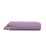 MKF Collection Honey Genuine Leather Quilted Flower Embossed Women Wristlet Wallet by Mia K