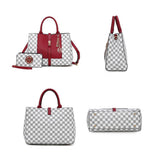 MKF Collection Women's Tote bag with Wristlet Wallet , Vegan Leather Satchel bag Handbag purse Set Crossbody bag by Mia K