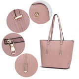 MKF Collection Mina Vegan Leather Women Tote and Wristlet Wallet by Mia K